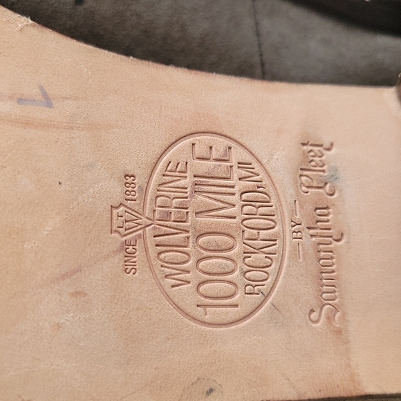 Wolverine 1000 mile slipon herl booties Size 10M - Picture 6 of 9